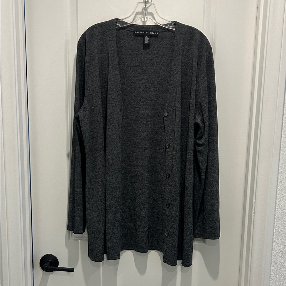 Josephine Chaus Dark Gray Knit Cardigan